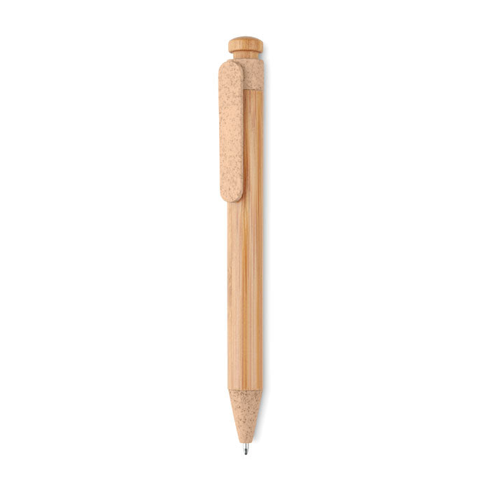 Bamboo/Wheat-Straw ABS ball pen | Branded Bamboo Pen