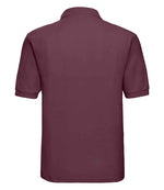 Russell Poly/Cotton Piqué Polo Shirt Burgundy