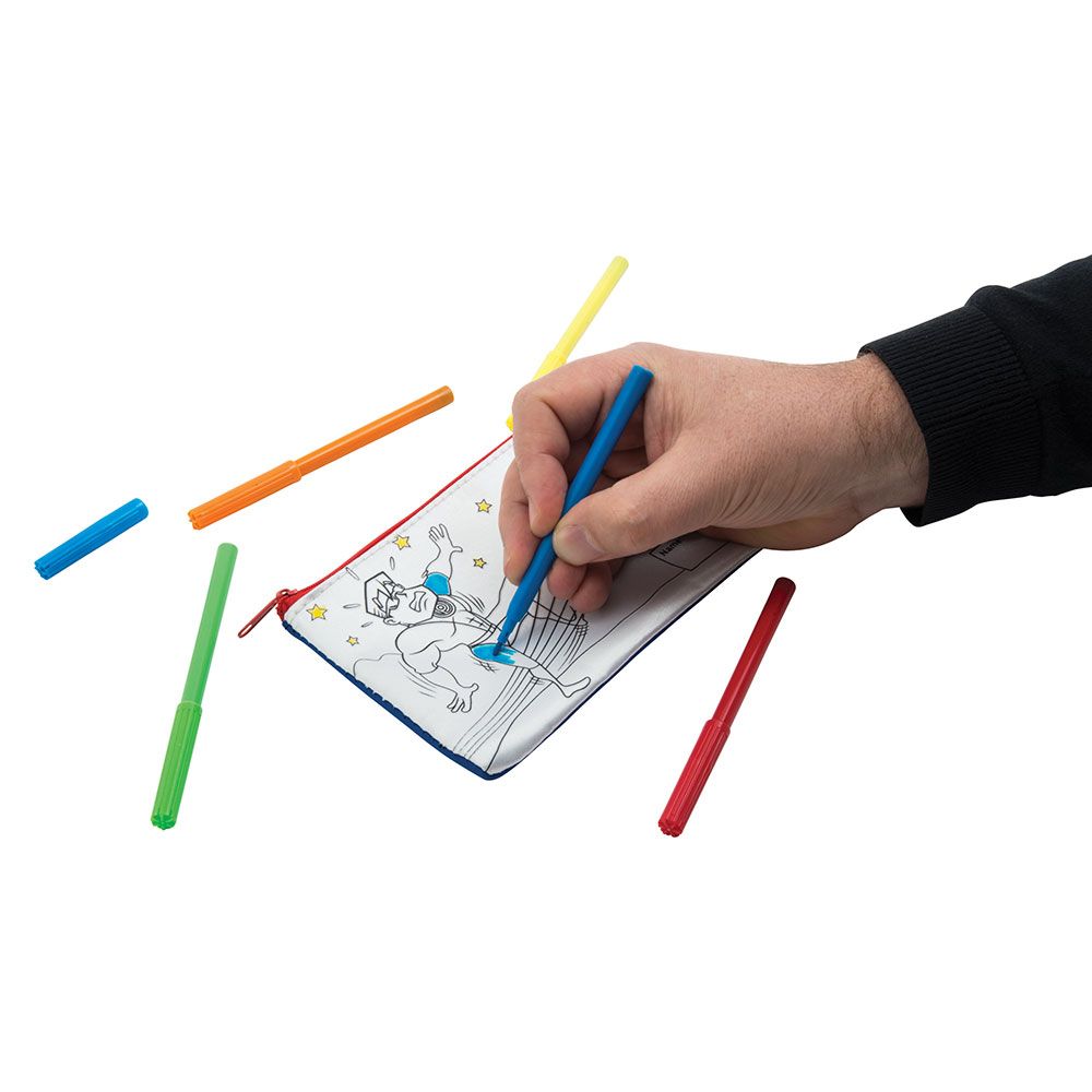Branded Colour-In Pencil Case