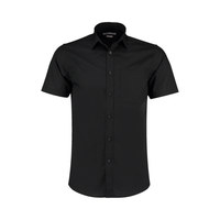 Kustom Kit Short Sleeve Tailored Poplin Shirt