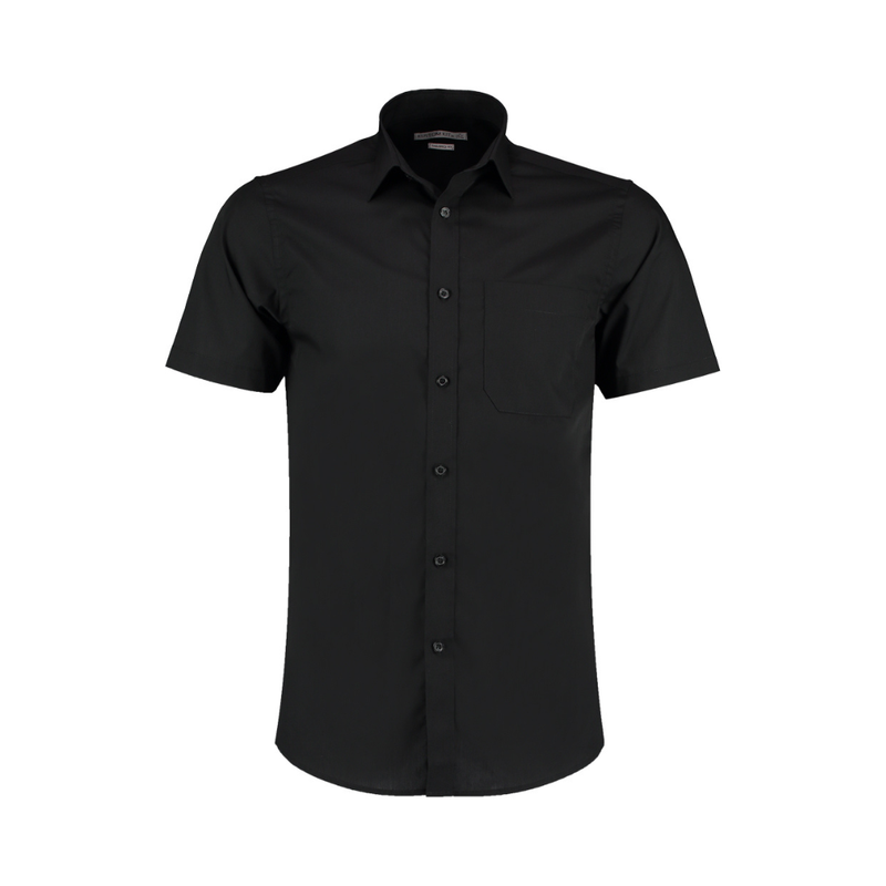 Kustom Kit Short Sleeve Tailored Poplin Shirt
