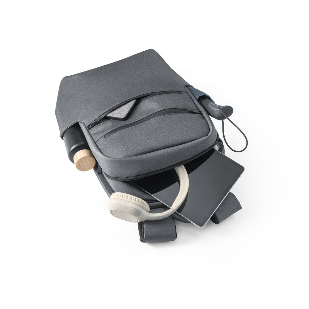 BROOKLYN. Waterproof 2 Tone Nylon 15'' laptop backpack