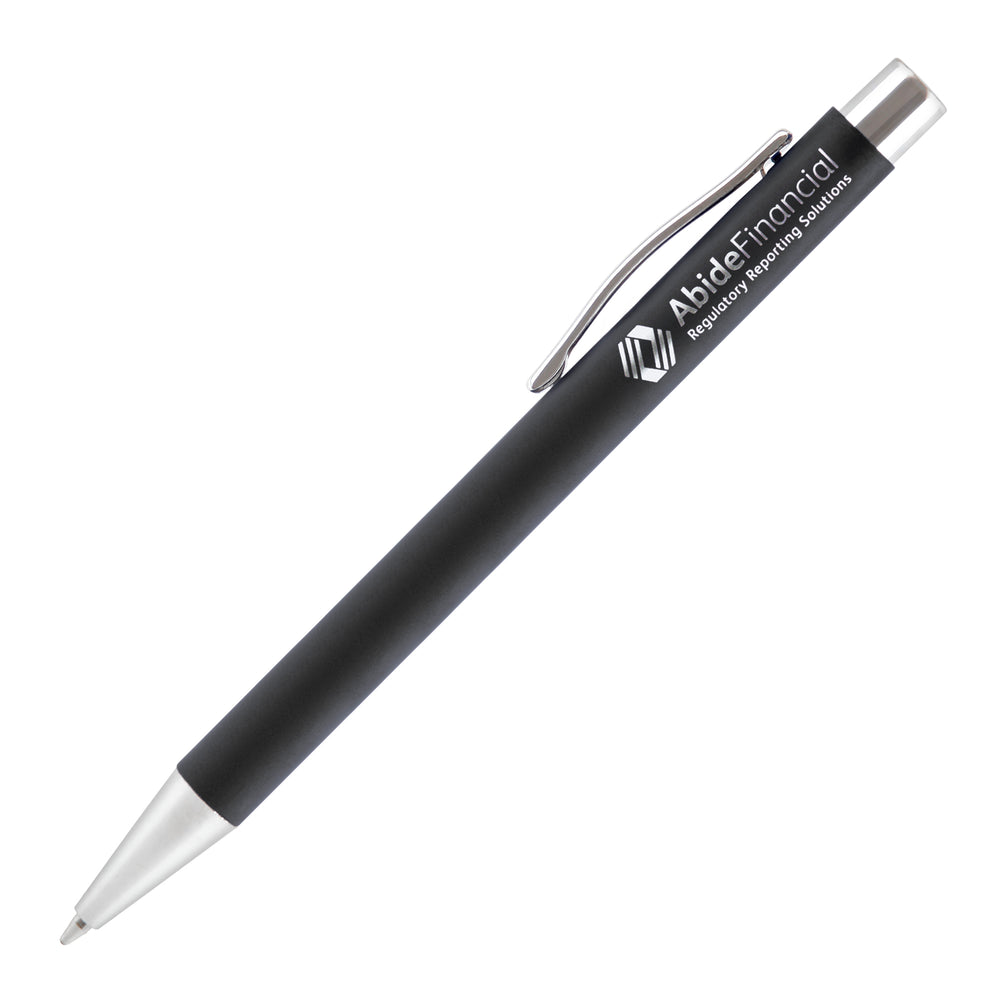 TRAVIS SOFT FEEL ball pen with chrome trim