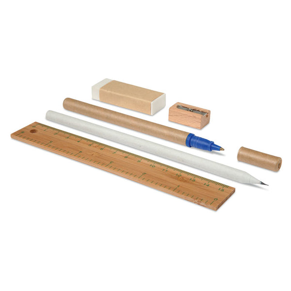 Stationery set in cotton pouch