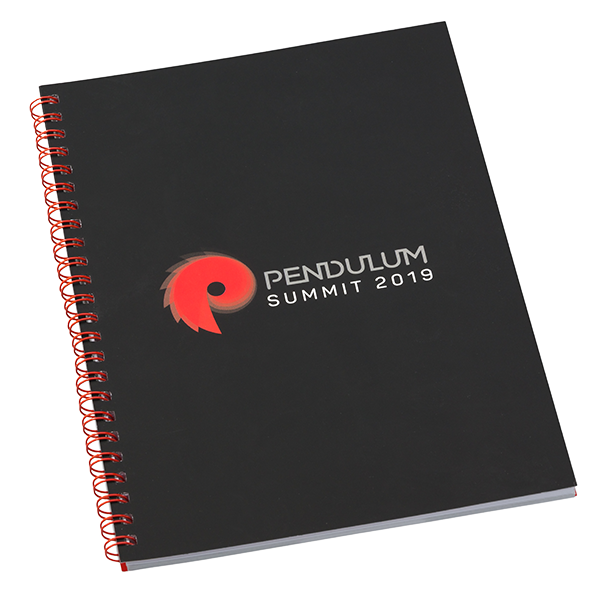 A5 Notepad with Wrapover Front Cover White