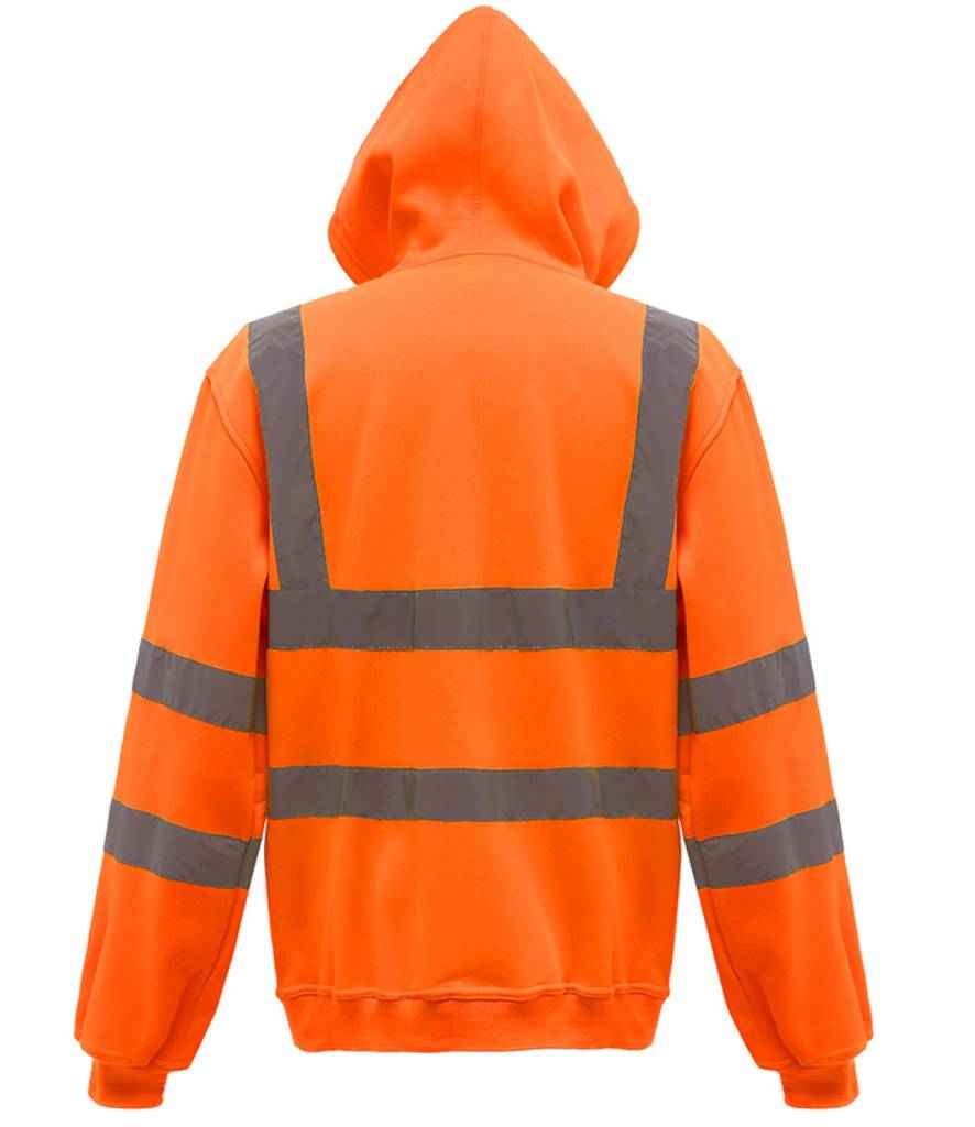 Yoko Hi-Vis Zip Hoodie Orange