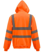 Yoko Hi-Vis Zip Hoodie Orange