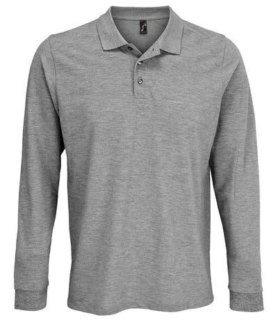 SOL'S Unisex Prime Long Sleeve Piqué Polo Shirt