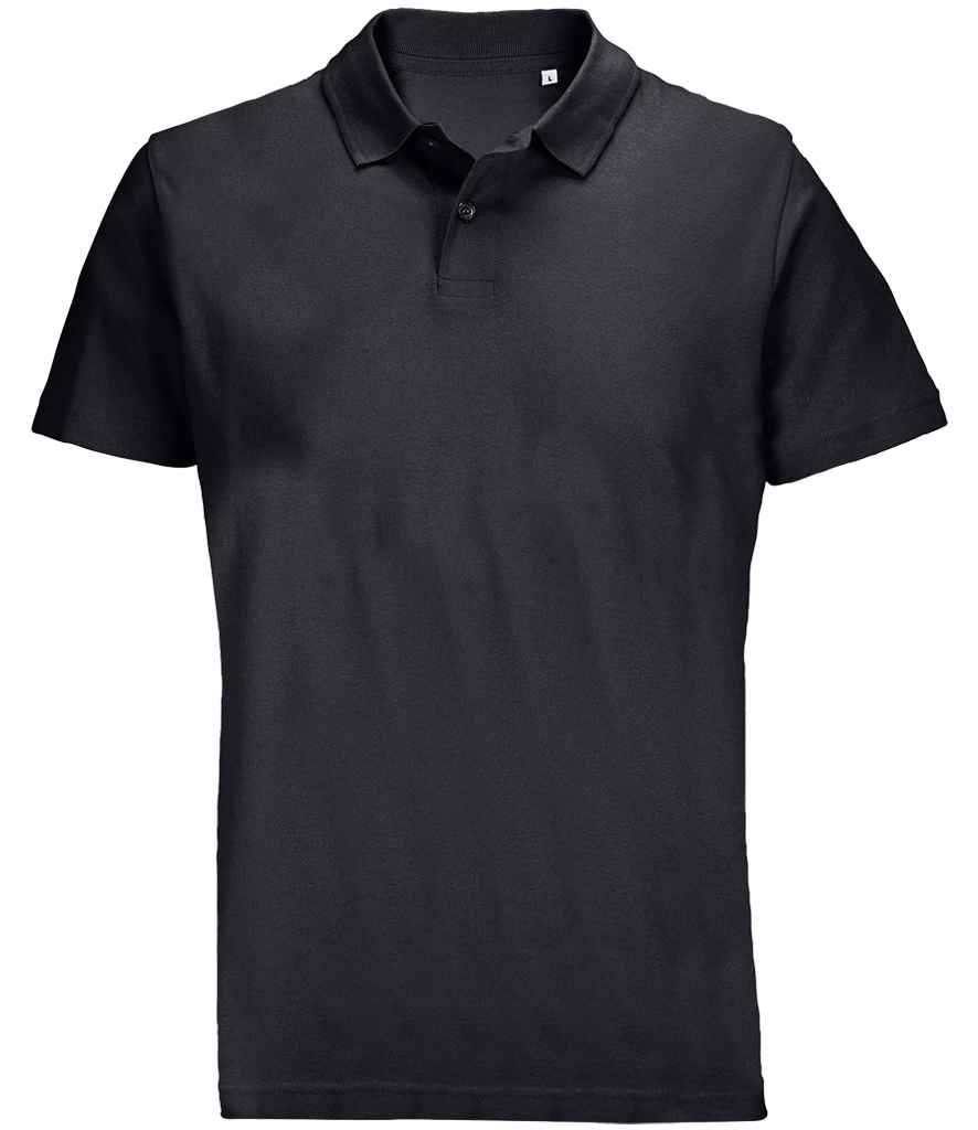 SOL'S Unisex Pulse Twin Piqué Polo Shirt Black