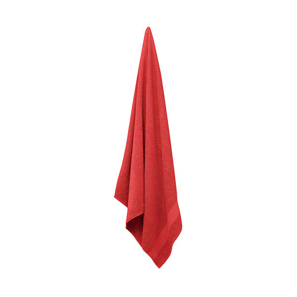 Towel organic cotton 180x100cm Red
