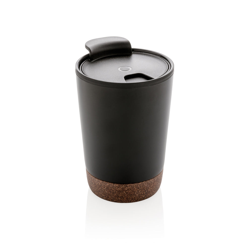 Branded GRS RPP stainless steel cork coffee tumbler