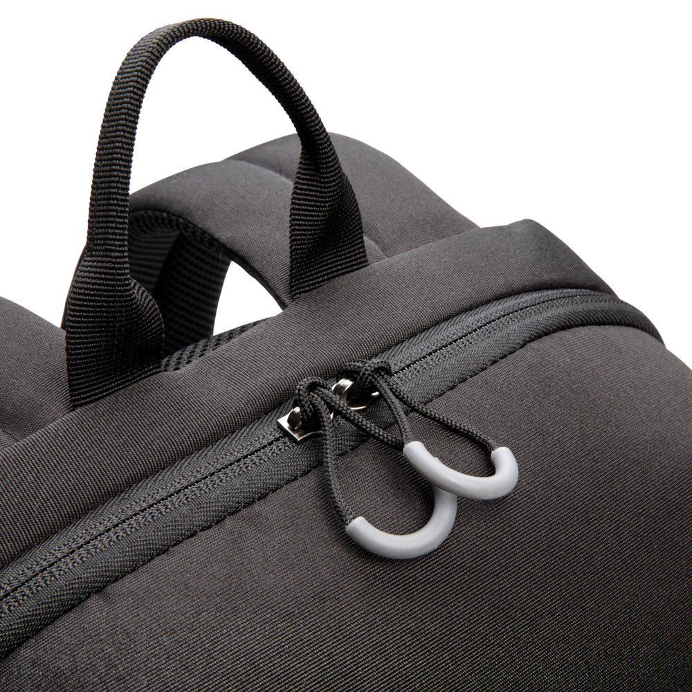 Branded Swiss Peak AWARE™ RFID and USB A laptop backpack