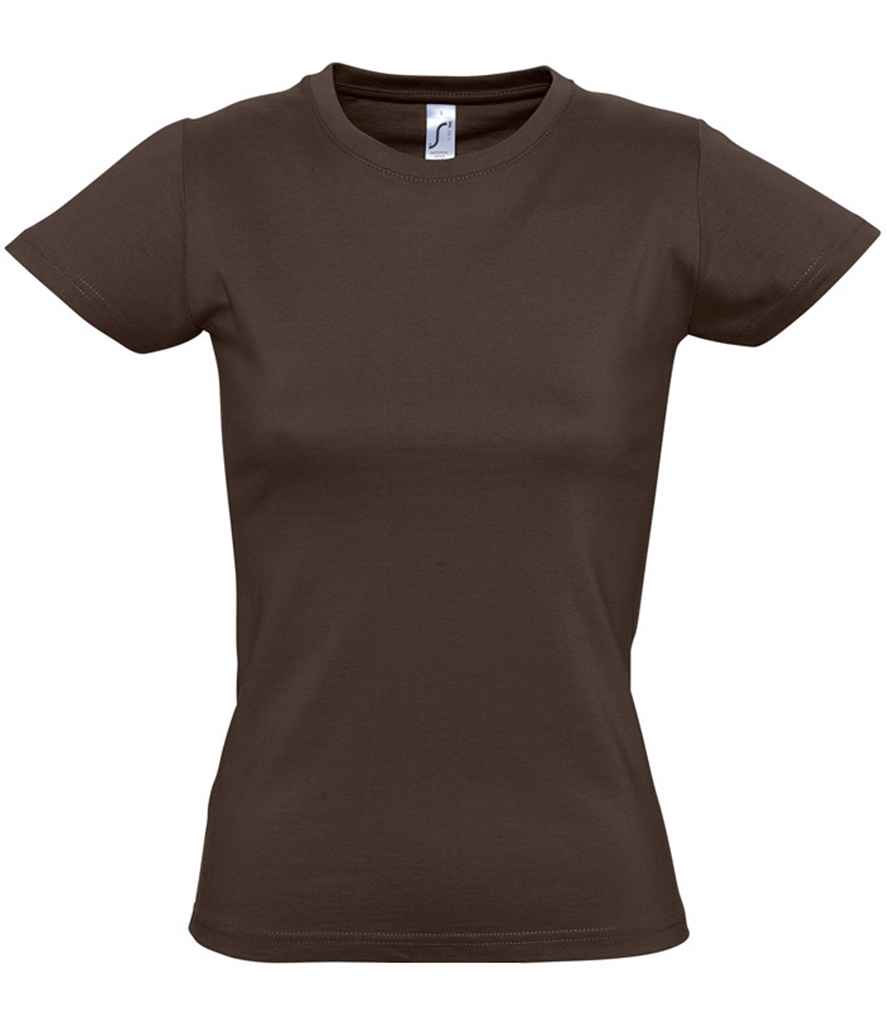 SOL'S Ladies Imperial Heavy T-Shirt Chocolate