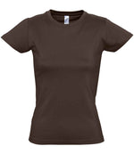 SOL'S Ladies Imperial Heavy T-Shirt Chocolate