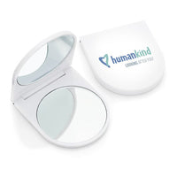 White Plastic Compact Mirror