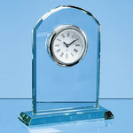 Branded 17cm Jade Glass Arch Clock