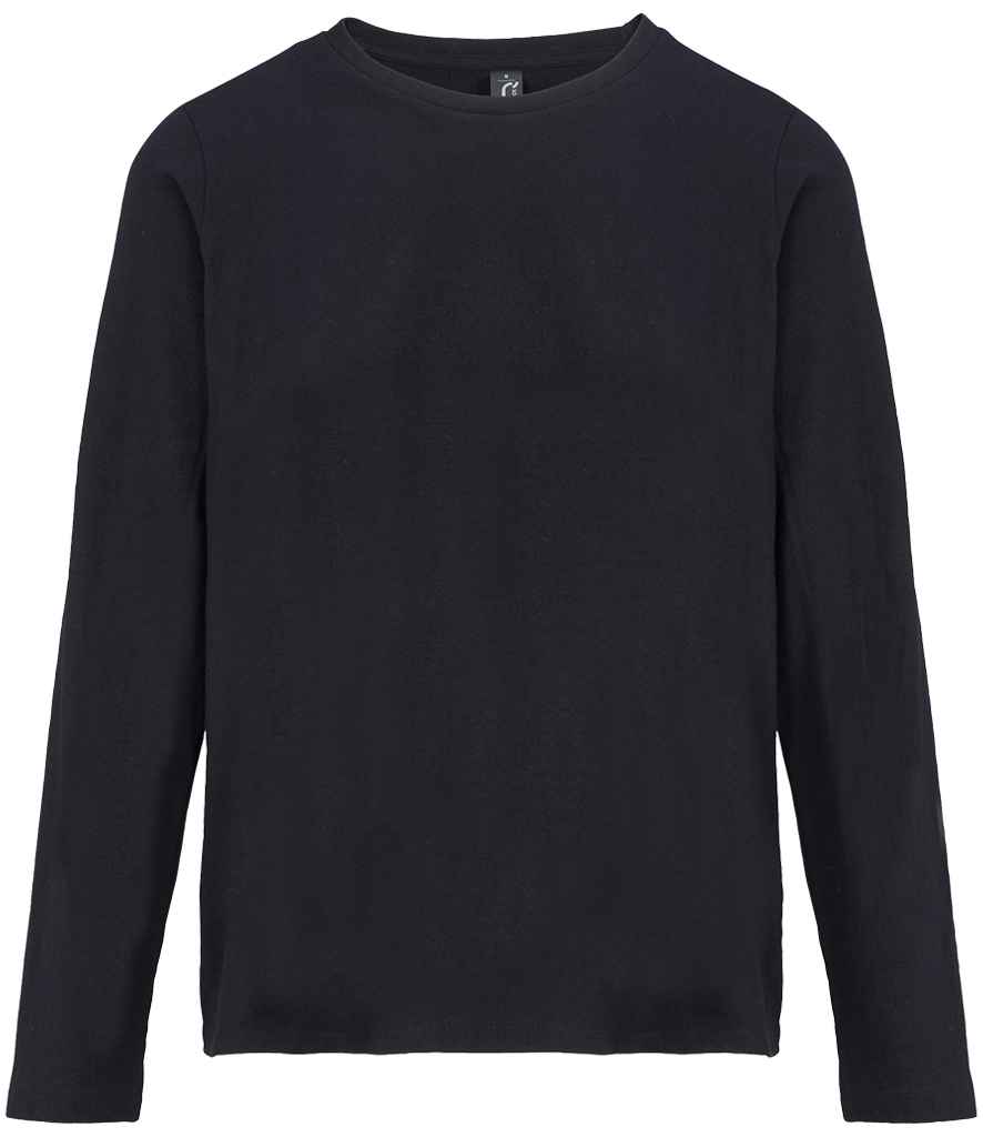 SOL'S Ladies Monarch Long Sleeve T-Shirt Deep Black