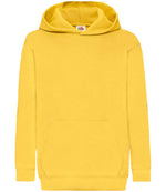 Fruit of the Loom Kids Classic Hooded Sweatshirt Sunflower