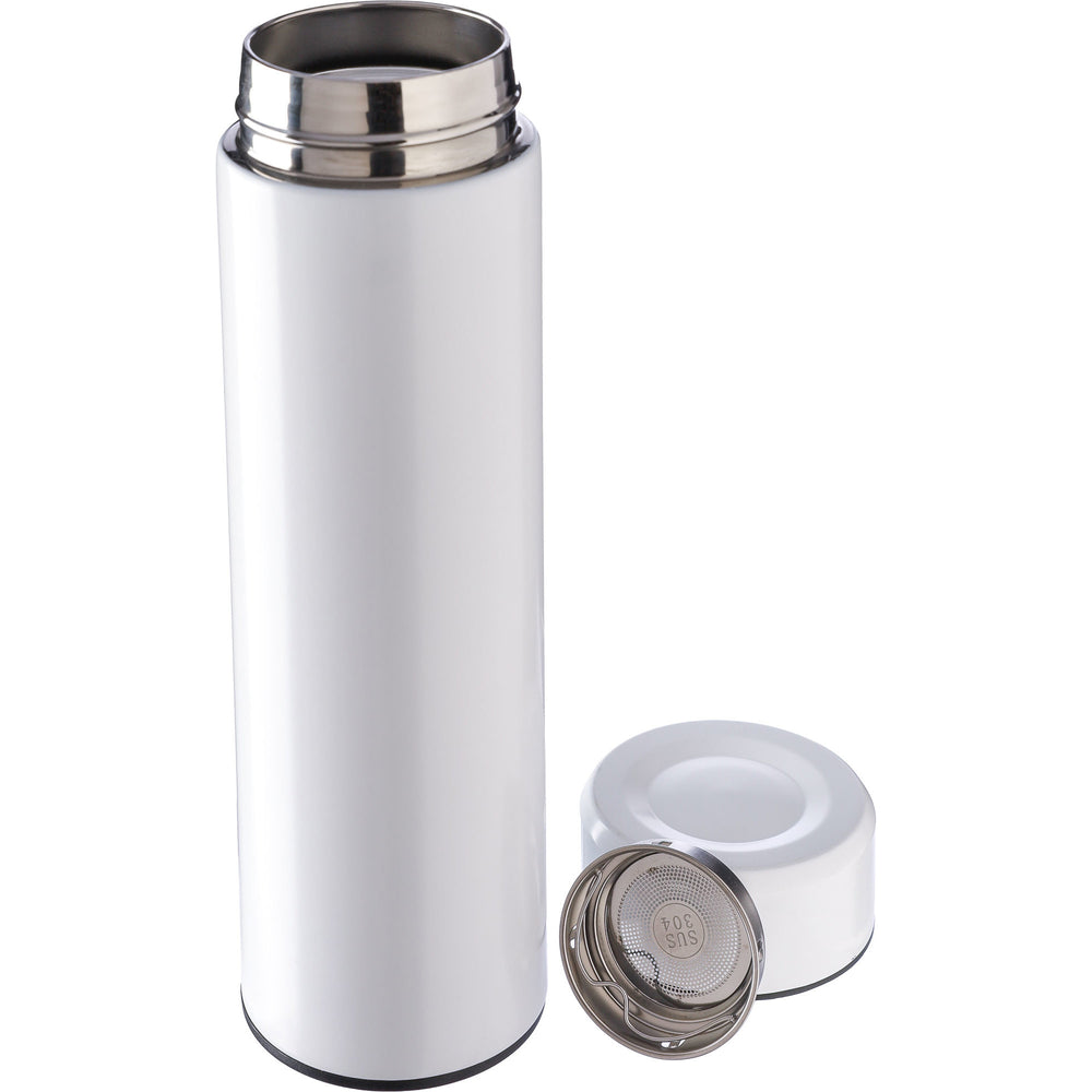 The Mary - Stainless steel double walled flask with tea strainer (425ml)