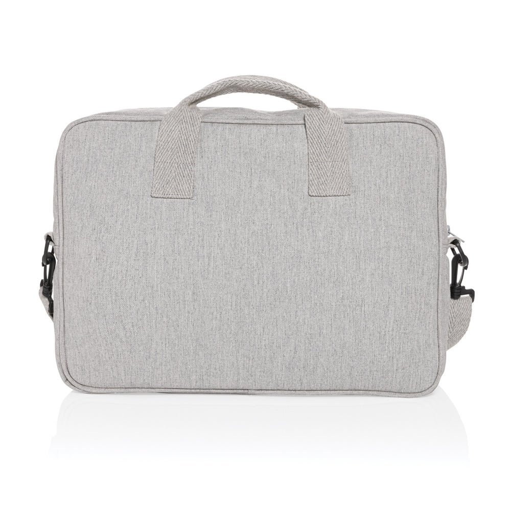 Branded Laluka AWARE™ recycled cotton 15.4 inch laptop bag
