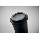 Branded Double wall tumbler PP 300 ml with drinking lid