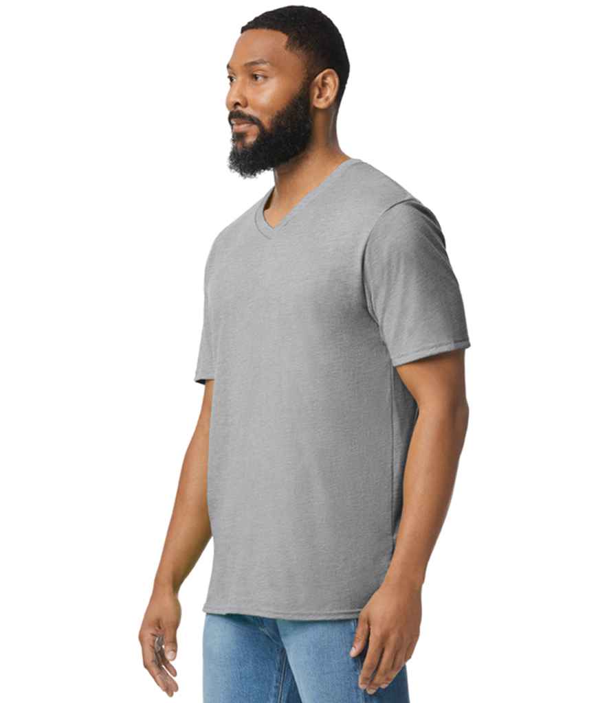 Branded Gildan SoftStyle® V Neck T-Shirt