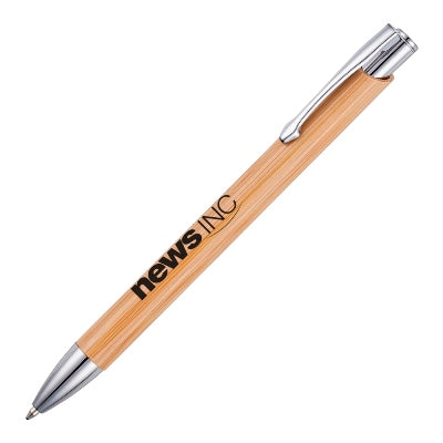 Branded Wells Bamboo Ball Pen