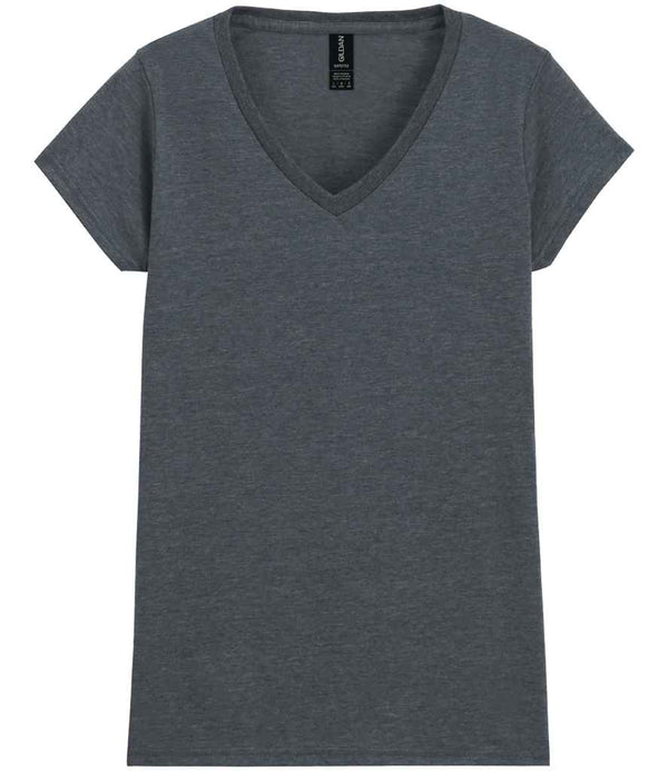 Gildan Ladies SoftStyle® V Neck T-Shirt Dark Heather