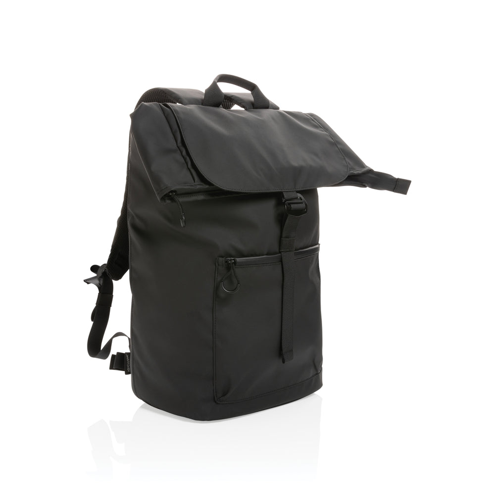 Branded Impact AWARE™ RPET water resistant 15.6" laptop backpack