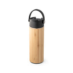 LAVER. Thermos bottle in bamboo, stainless steel and PP 440 mL