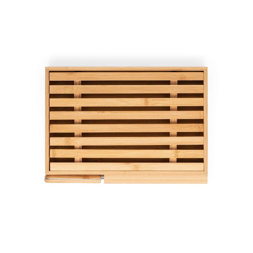 PASSARD. Bread board in bamboo with stainless steel knife