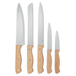 Branded 5 piece knife set in base