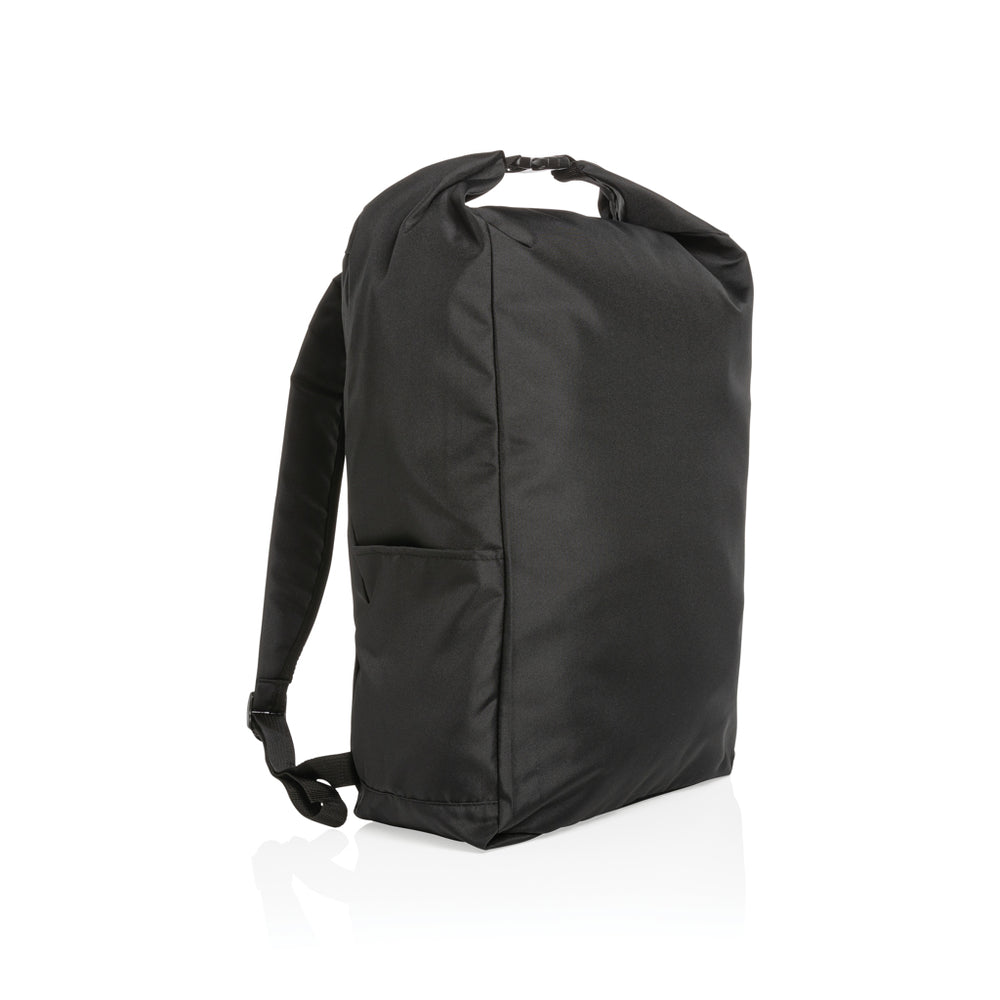 Branded Impact AWARE™ RPET lightweight rolltop backpack