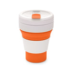 Branded Pocket Cup 355ml collapsible silicone body cup