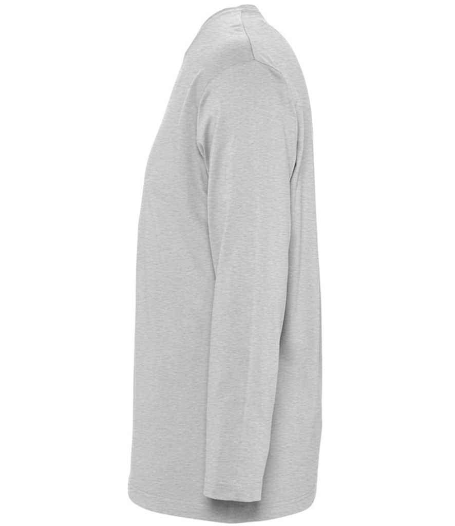 SOL'S Monarch Long Sleeve T-Shirt Grey Marl