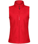 Regatta Ladies Flux Soft Shell Bodywarmer Classic Red/Seal Grey