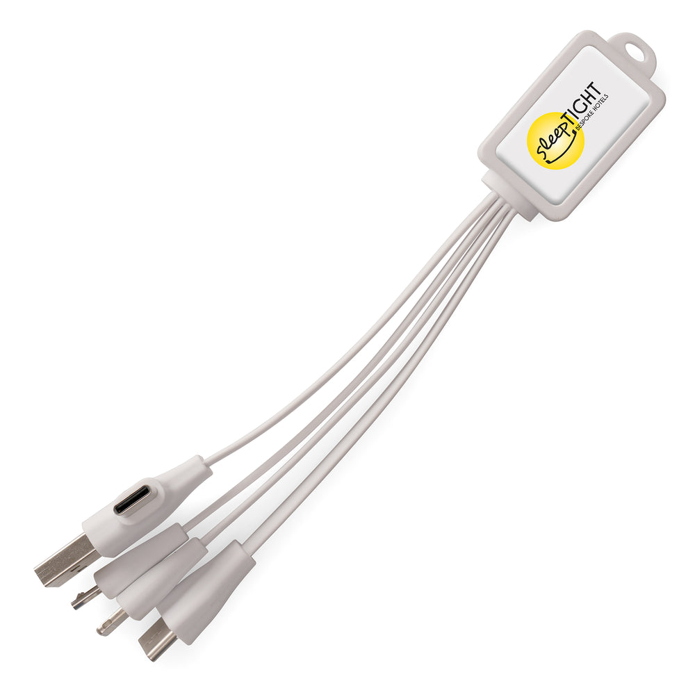 WHITE TUCKER 3IN1 CHARGER WITH TYPE C / USB A