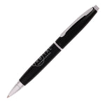 Branded DOVER BLACK Metal Pen. Chrome Undercoat. Silver Trim