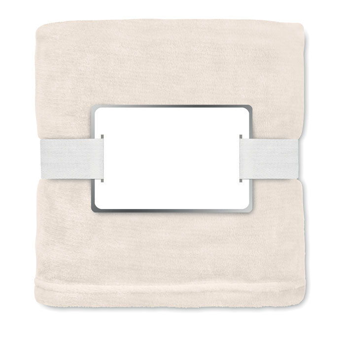 Branded RPET fleece blanket 280 gr/m²
