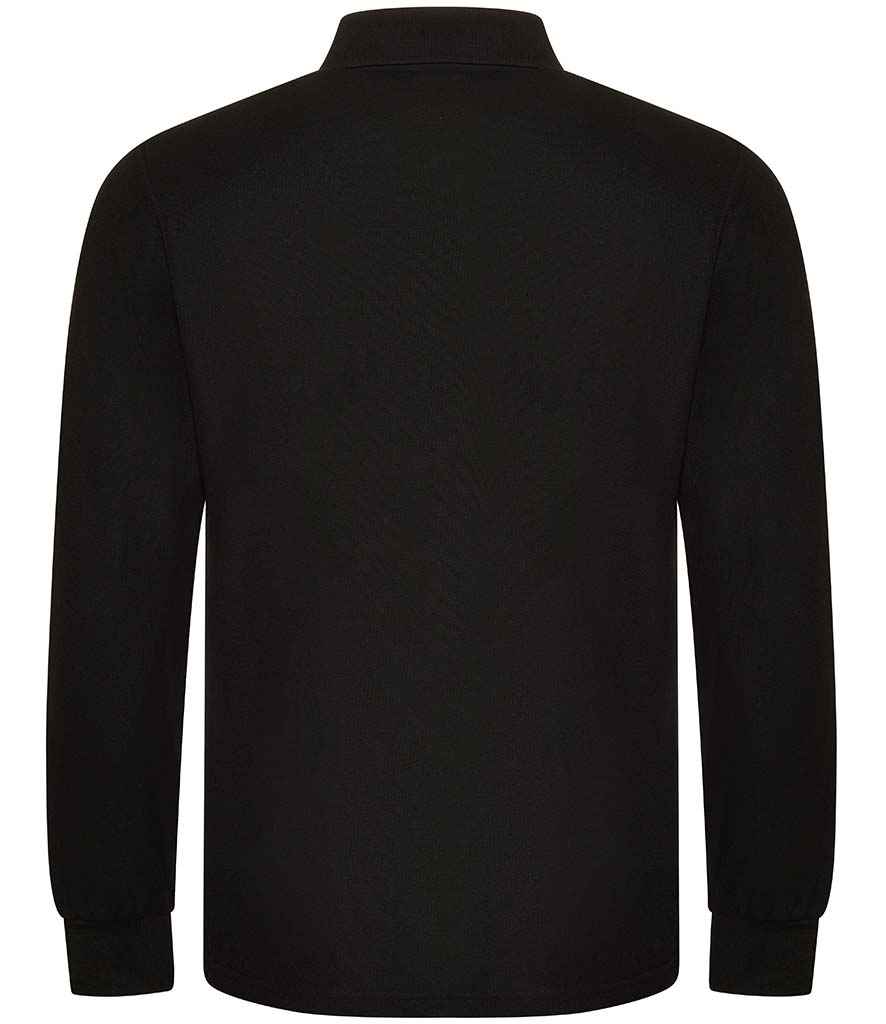 Pro RTX Pro Long Sleeve Piqué Polo Shirt Black