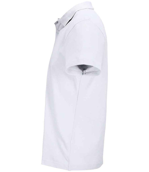 SOL'S Unisex Pulse Twin Piqué Polo Shirt White