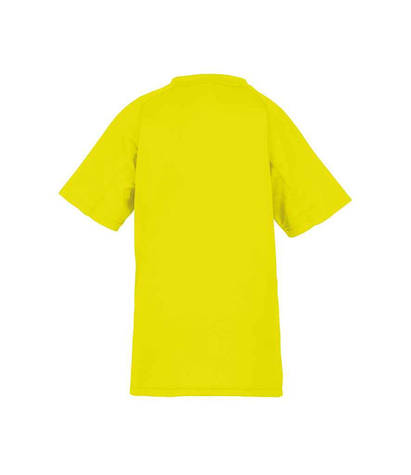 Spiro Kids Impact Performance Aircool T-Shirt Flo Yellow