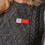 Always Recycled Thin Rectangular Essential Name Badge - Combo Clip