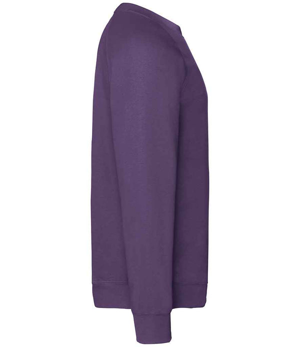 Fruit of the Loom Classic Raglan Sweatshirt Purple
