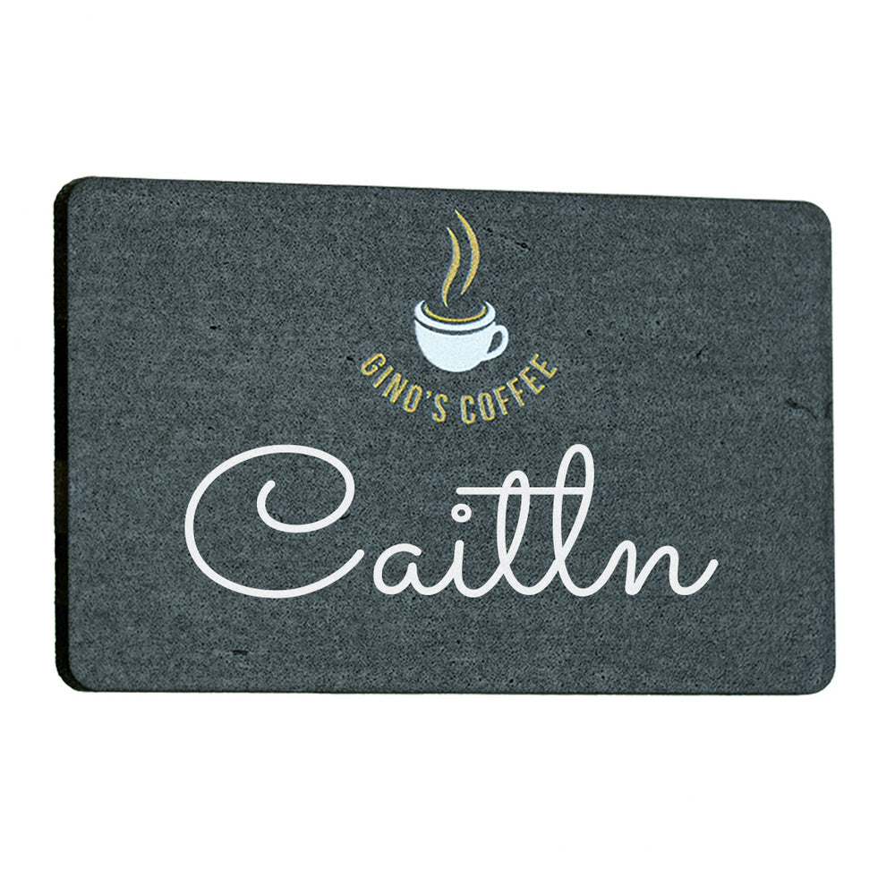 Blackboard Bamboo Reusable Name Badges