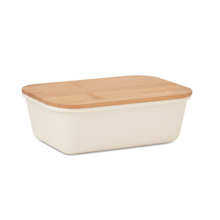 Branded Lunch box with bamboo lid