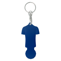 Football Shirt Shaped Trolley Coin Keyring