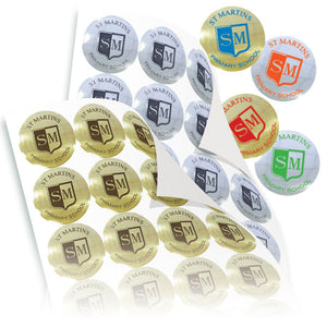 Vinyl Stickers with High-Gloss Metallic Finish