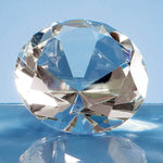 Branded 8cm Optical Crystal Clear Diamond Paperweight