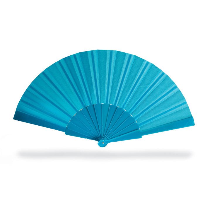 Manual hand fan with plastic handle